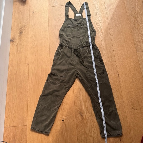 Aritzia Wilfred Free OLIVE Green Lyocell Valletta‎ Overalls Jumpsuit XXS - Picture 11 of 17